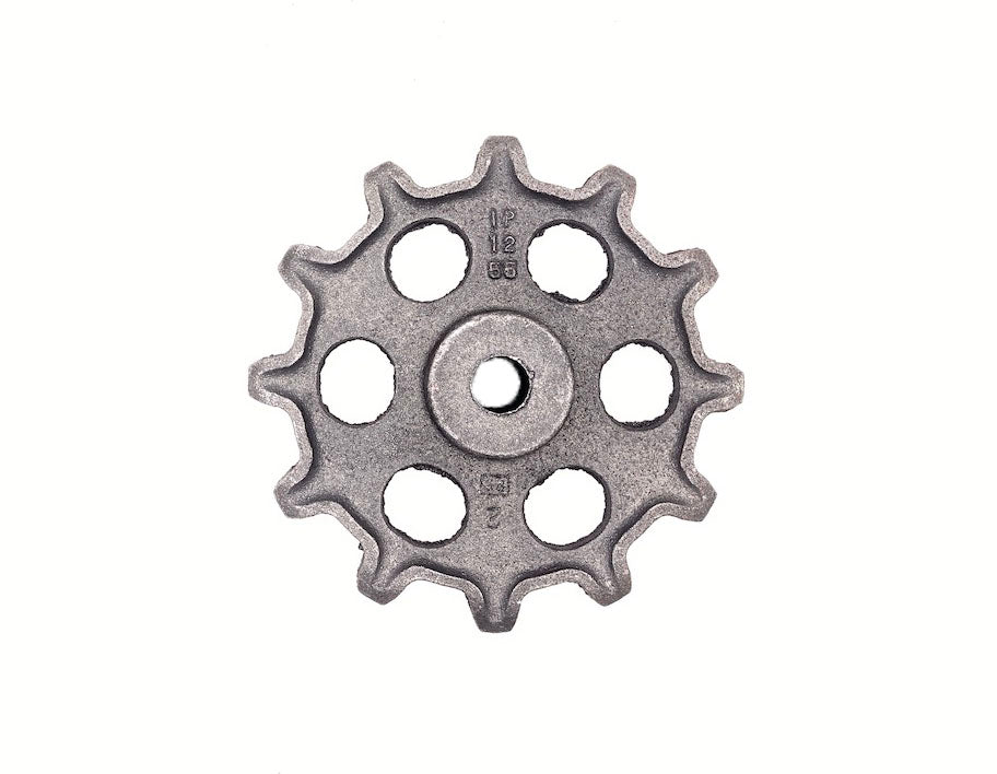 55X12 Cast Iron Sprocket - 12 Tooth for 55 Steel Detachable Chain