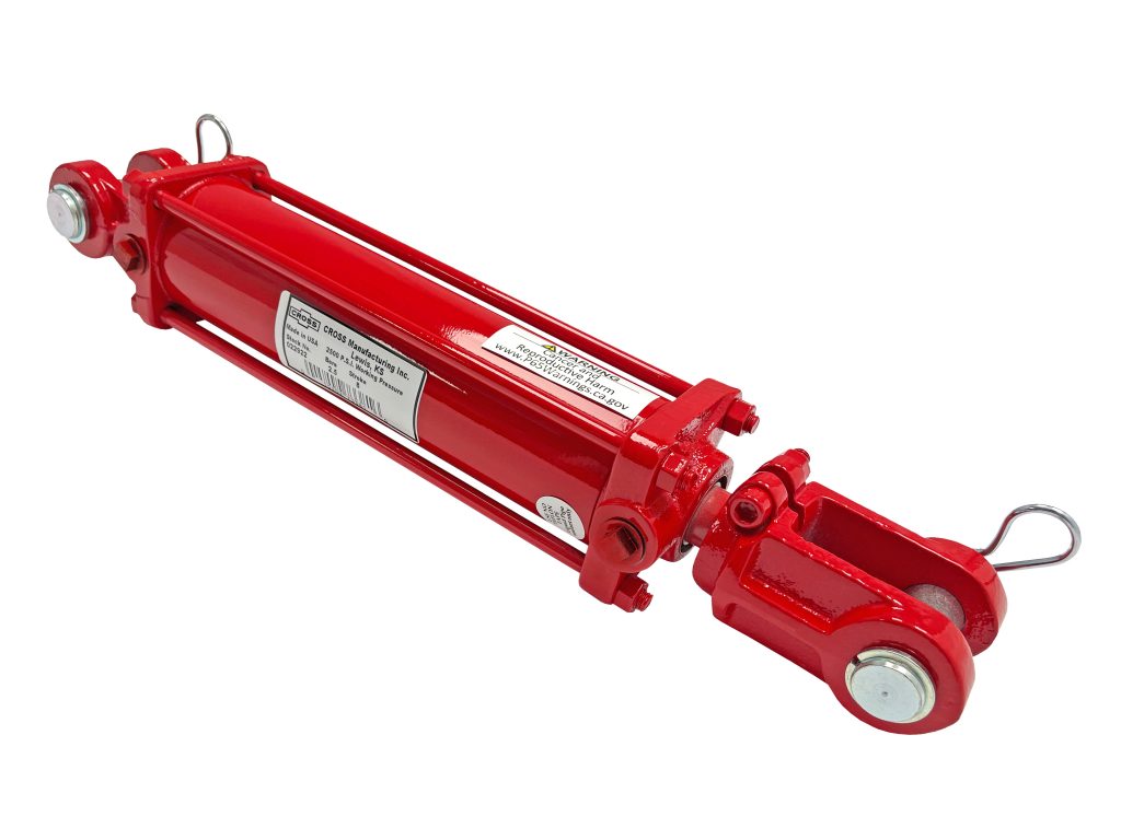 2" bore x 20" stroke CROSS tie rod hydraulic cylinder