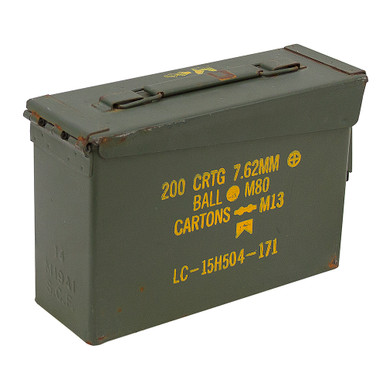 30 CAL 7.62mm 11" X 4" X 7" Ammo Box