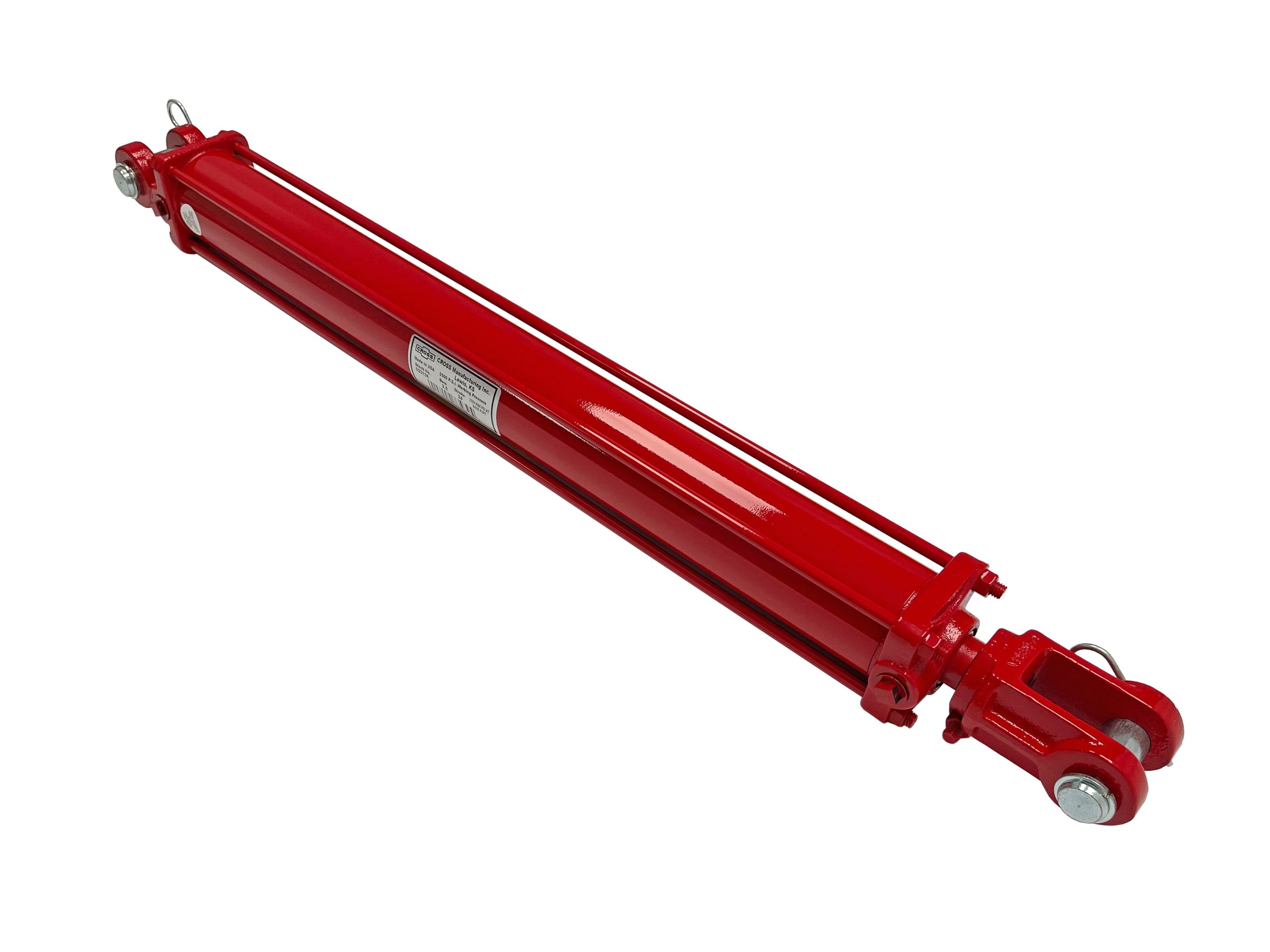 2.5" bore x 42" stroke CROSS tie rod hydraulic cylinder DB
