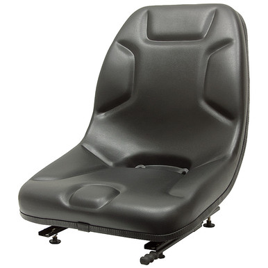 Ultra High Back Steel Pan Seat Black Talon 460000BK-SGL