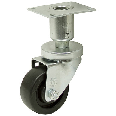 3x1-1/4 Swivel Plate Adjustable Height Caster