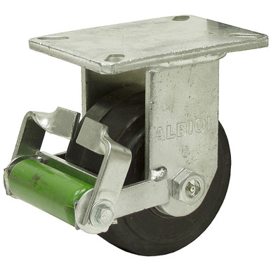 6x3 Albion Rigid Plate Caster w/Brake