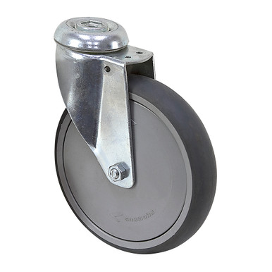 6" x 1-1/4" Rhombus Swivel Bolt Hole Caster