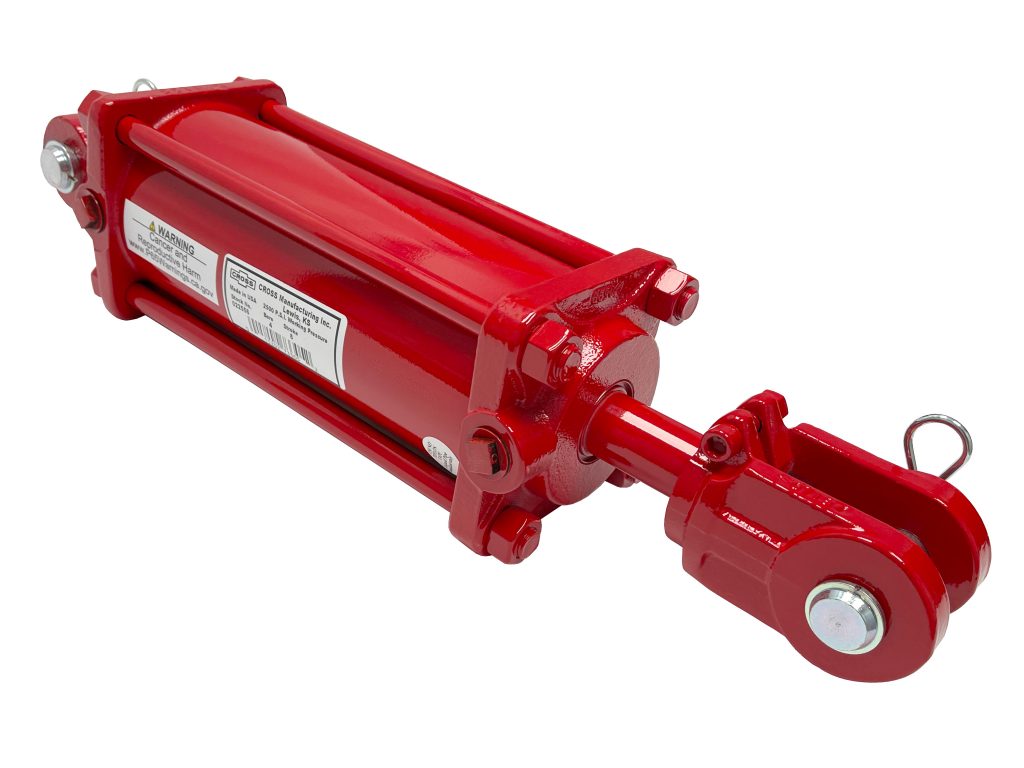 3.5" bore x 8" ASAE stroke CROSS tie rod hydraulic cylinder DB
