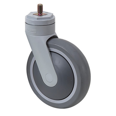 5" x 1.25" Tente Swivel Threaded Stem Caster