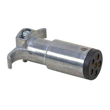 6-Pin Round Die-Cast Zinc Trailer Side Connector Buyers Products TC2006