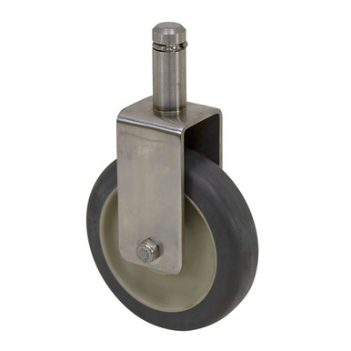 5" x 1-1/4" JARVIS Rigid Grip Ring Caster Stainless Steel Yoke 5-S35-213G ZA 845X 2-3/16 WR S