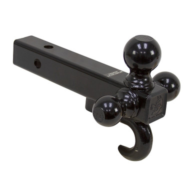 Tri-Ball Hitch With Recovery Hook For 2" Receiver Buyers Products 1802208
