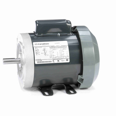 1/2 HP 1725 RPM 115/230 Volt AC 56C TEFC Motor Marathon 5KC42GN0066