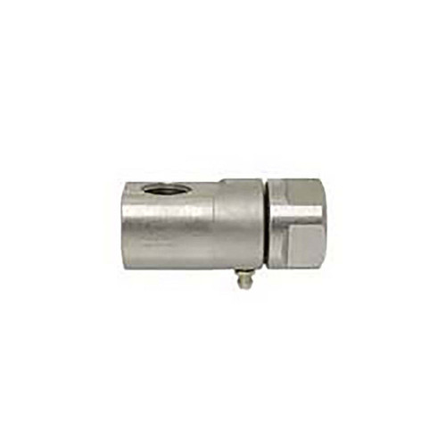 Hannay Reels 1/2 in. FNPT x FNPT 90° Steel Super Swivel Joint, Zerk Fitting, AFLAS, 5,000 PSI