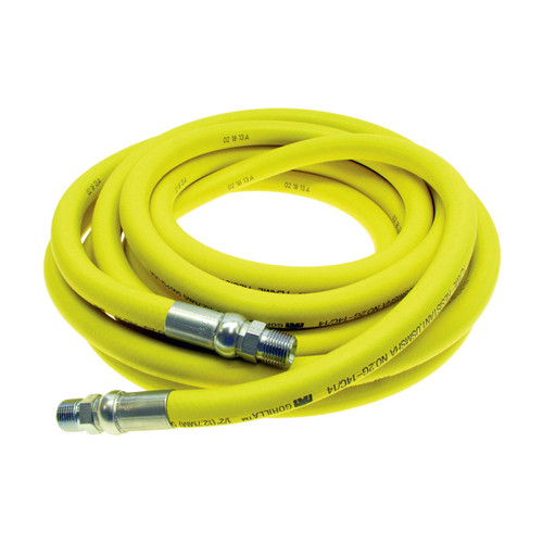 Continental ContiTech Gorilla 3/4 in. 500 PSI Premium Air Hose Assemblies w/ Crimped Male NPT Fittings