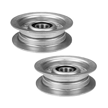 Rotary 2 Pack of Replacement 3-5/8 Inch Flat Idler Pulley for John Deere - 10741