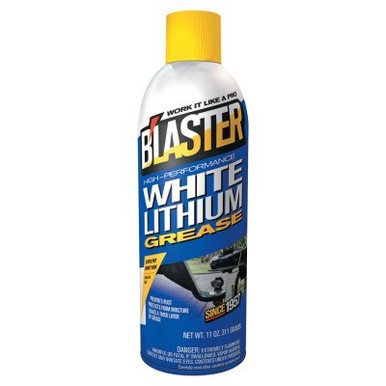 Blaster White Lithium Grease, 16 oz Aerosol Can, 12 CN/CA, #16LG