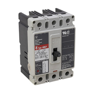 3 Amp 600VAC-250VDC 3 Pole Motor Circuit Protector Westinghouse HMCP003A0C