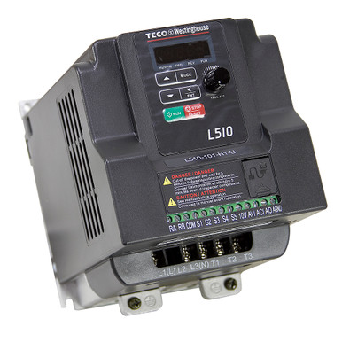 1 HP 115 Volt AC 1-Phase Input 3-Phase Output Variable Frequency Drive Motor ControllerTECO-Westinghouse L510-101-H1-U