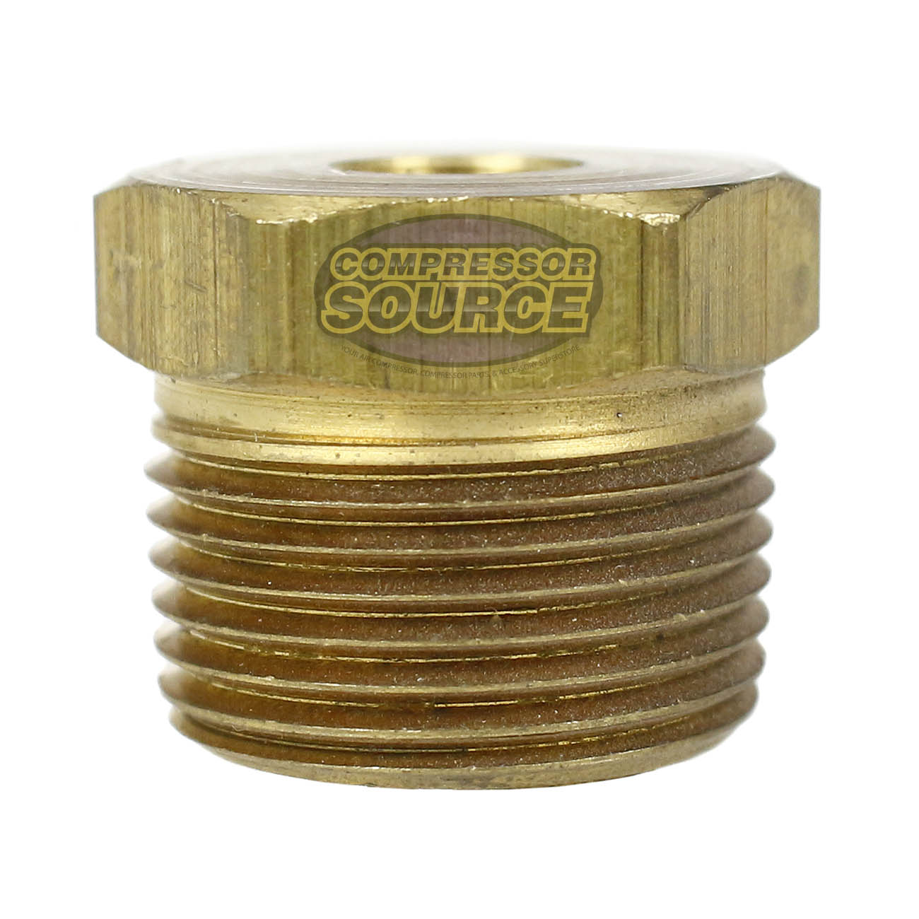 3/4" Male NPT x 1/8" Female NPT Reducer Hex Bushing Brass Pipe Fitting 110JA