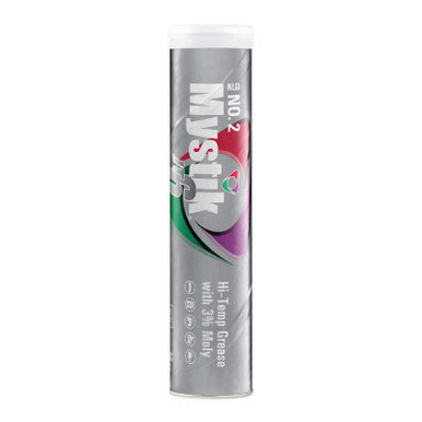 Mystik JT-6Multi-Purpose Hi-Temp Grease w/Moly, 14 oz, Cartridge, 10/BX, #665000000000