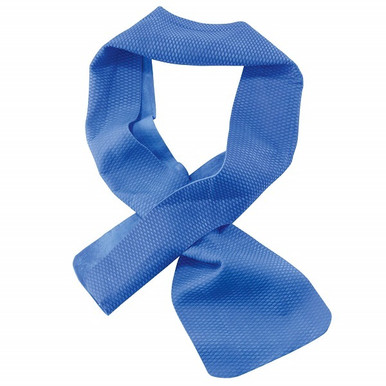 Ergodyne Chill-Its 6603 Evaporative Cooling Bands, 4 in x 29-1/2 in, Solid Blue, 1/EA #12418