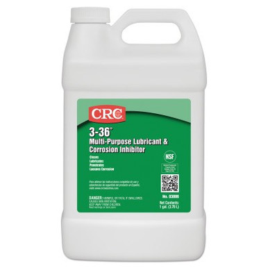 CRC 3-36 Multi-Purpose Lubricant & Corrosion Inhibitor, 1 Gallon Bottle, 4 GA/CA, #3006