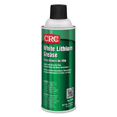 CRC White Lithium Grease, 16 oz Aerosol Can, NLGI Grade 2, 12 CN/CA, #3080