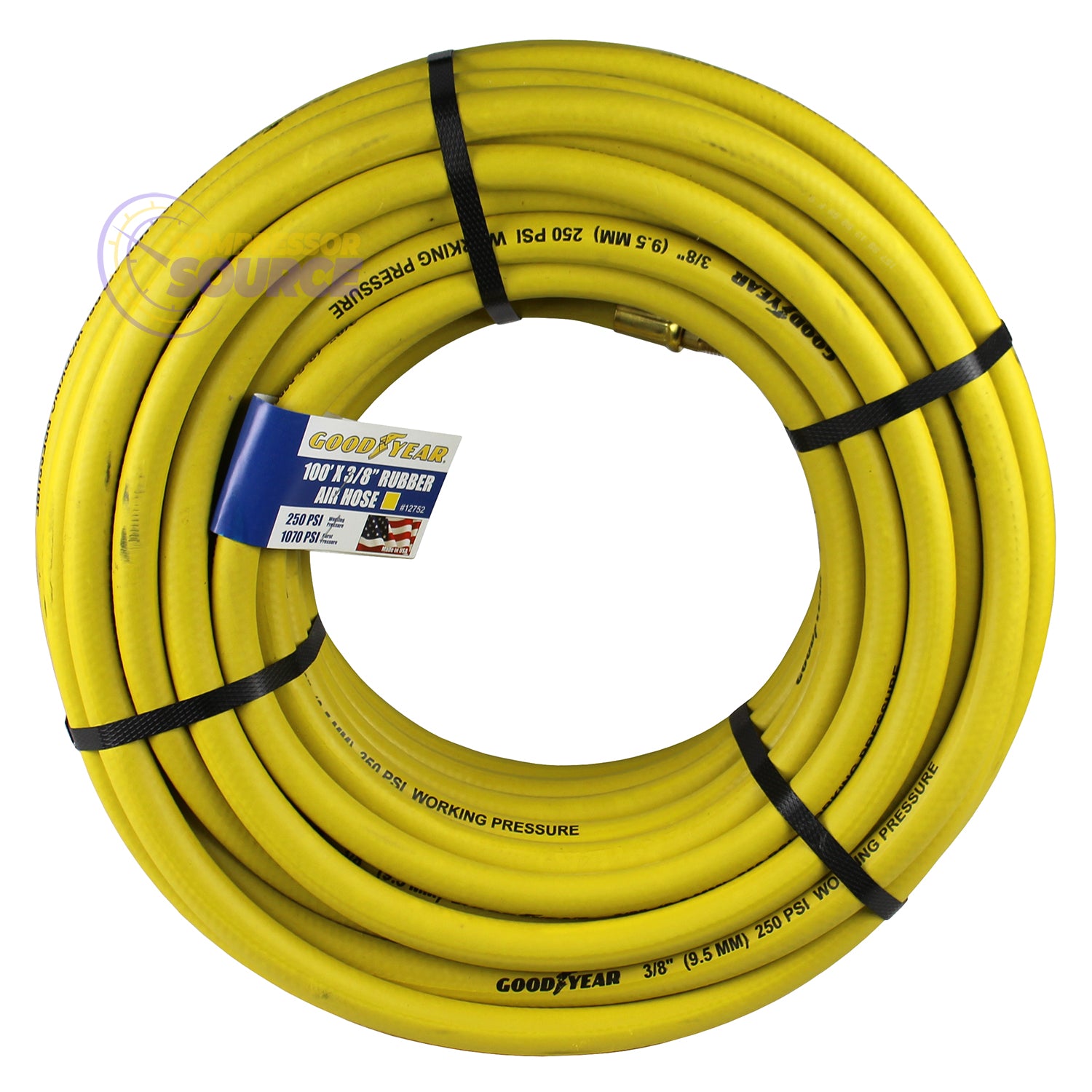 Goodyear Air Hose 100' ft. x 3/8" 250 PSI 12752