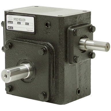 10:1 Right Angle Cast Iron WormGear Reducer 0.77 HP Left Output Worldwide HDRS-133-10-L