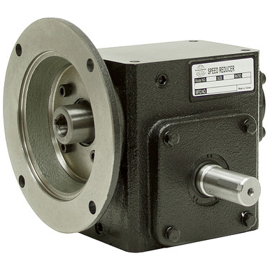 5:1 Right Angle Cast Iron Worm Gear Reducer 1.15 HP 56C Right Output Worldwide HDRF-133-5-R-56C