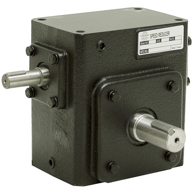 40:1 Right Angle Cast Iron WormGear Reducer 1.45 HP Right Output Worldwide HDRS-237-40-R