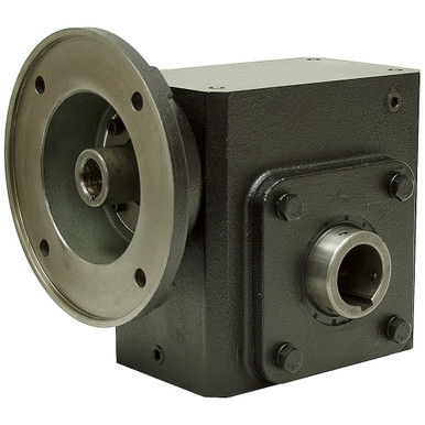 10:1 Right Angle Cast Iron Worm Gear Reducer 4.17 HP 182TC Hollow Output Worldwide HDRF-262-10-H-182TC