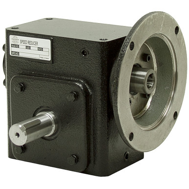 20:1 Right Angle Cast Iron Worm Gear Reducer 2.67 HP 145TC Left Output Worldwide HDRF-262-20-L-145TC