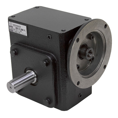 20:1 Right Angle Cast Iron Worm Gear Reducer 2.67 HP 56C Left Output Worldwide HDRF-262-20-L-56C