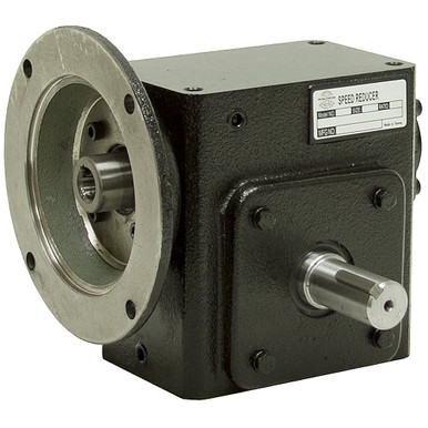 20:1 Right Angle Cast Iron Worm Gear Reducer 2.67 HP 56C Right Output Worldwide HDRF-262-20-R-56C