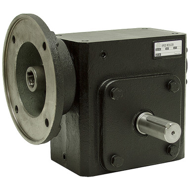 5:1 Right Angle Cast Iron Worm Gear Reducer 5.24 HP 182TC Right Output Worldwide HDRF-262-5-R-182TC