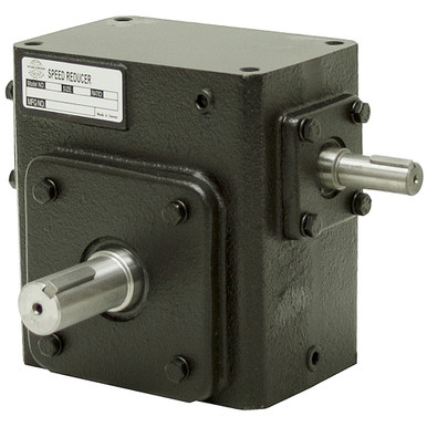 60:1 Right Angle Cast Iron WormGear Reducer 1.16 HP Left Output Worldwide HDRS-262-60-L