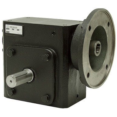 15:1 Right Angle Cast Iron Worm Gear Reducer 5.45 HP 182TC Left Output Worldwide HDRF-325-15-L-182TC