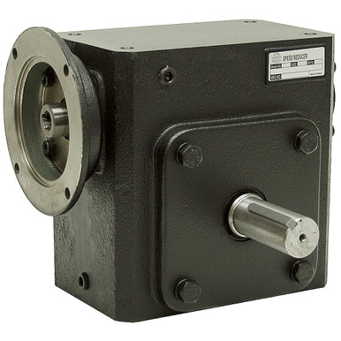 30:1 Right Angle Cast Iron Worm Gear Reducer 3.66 HP 56C Right Output Worldwide HDRF-325-30-R-56C