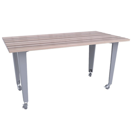 CEF Mobile Workbench, 84"L x 48"W x 30"H, Silver Legs