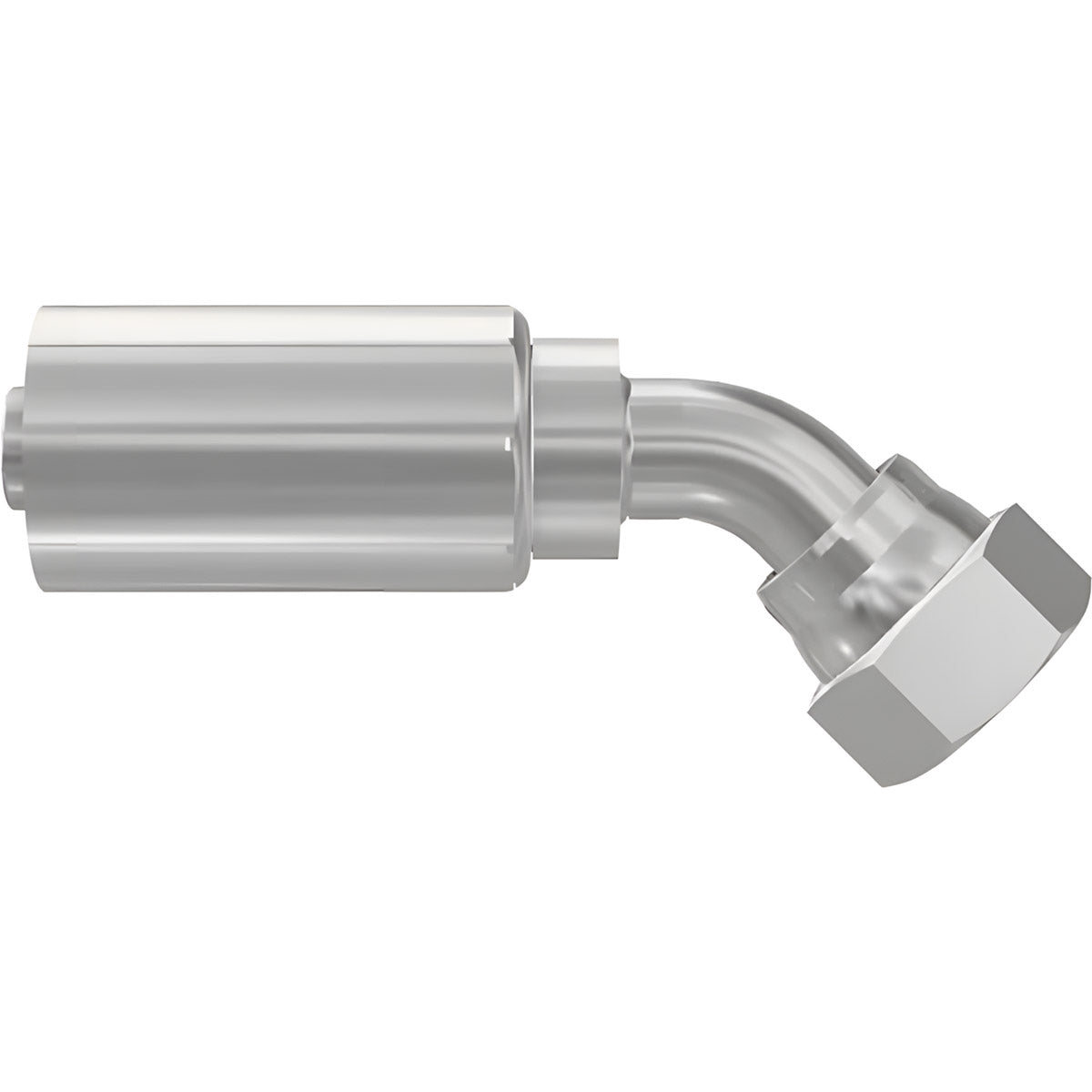 3/4 INCH HOSE X 1-1/16 JIC FEMALE ELBOW - 45 SWIVEL