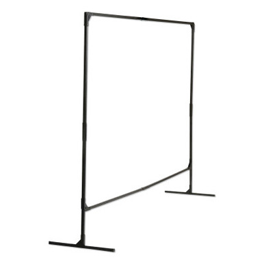 Jackson Safety Stur-D-Screen Frame, 6 ft X 6 ft, Steel, Black, 1 EA, #36336