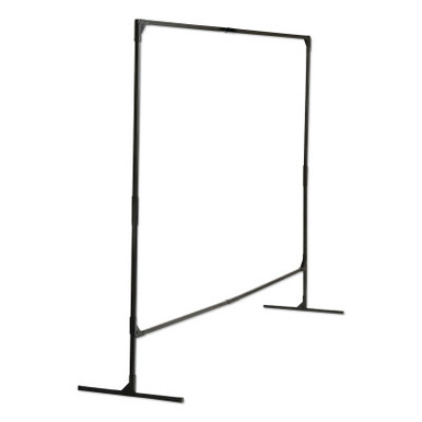 Jackson Safety Stur-D-Screen Frame, 6 ft X 8 ft, Steel, Black, 1 EA, #36338