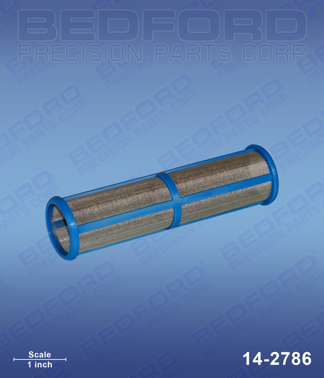 Graco 245528 Replacement Outlet Filter: 100 Mesh, Med-Length, Blue