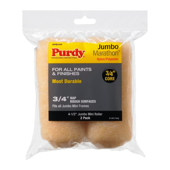 Genuine Purdy Marathon Jumbo Mini 4-1/2" x 3/4" Nap 2 Pack Roller Covers 14G624064