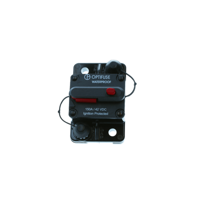 Waterproof Automotive Hi Amp Circuit Breaker- Manual Reset - Type III, 150 Amp (2/Pkg.)