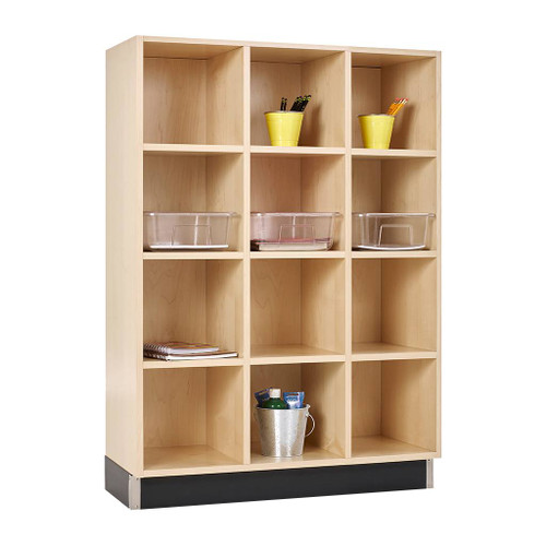 Diversified Spaces Wood Cubby Unit 3-Section