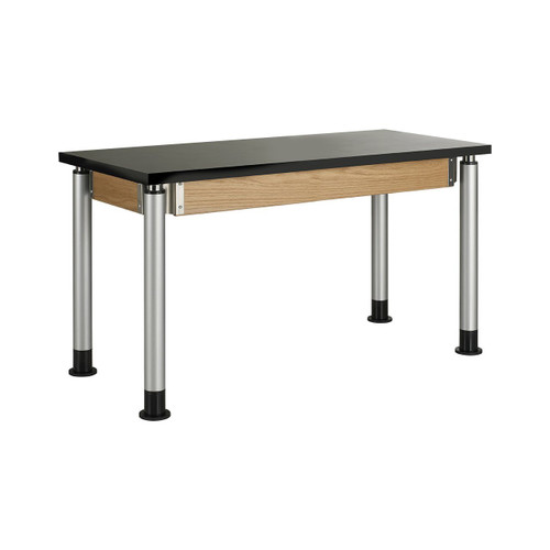 Diversified Spaces Adjustable Height 2-Student Science Table, Phenolic Top, 54"W x 24"D