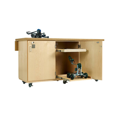 Diversified Spaces Mobile Robotic Work Bench with VEX Label