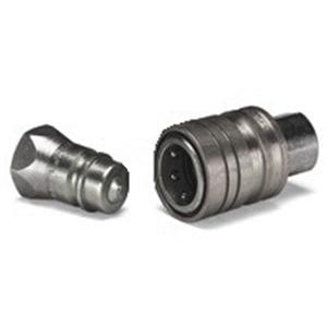 4200 SERIES PUSH TO CONNECT QUICK COUPLER WITH TIP - POPPET VALVE - 3/8" BODY x 3/8" NPT