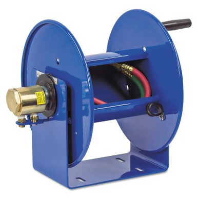 Coxreels Twin-Line Welding Hose Reels, 100 ft, Hand Crank, No Hose, 1 EA, #112WL1100