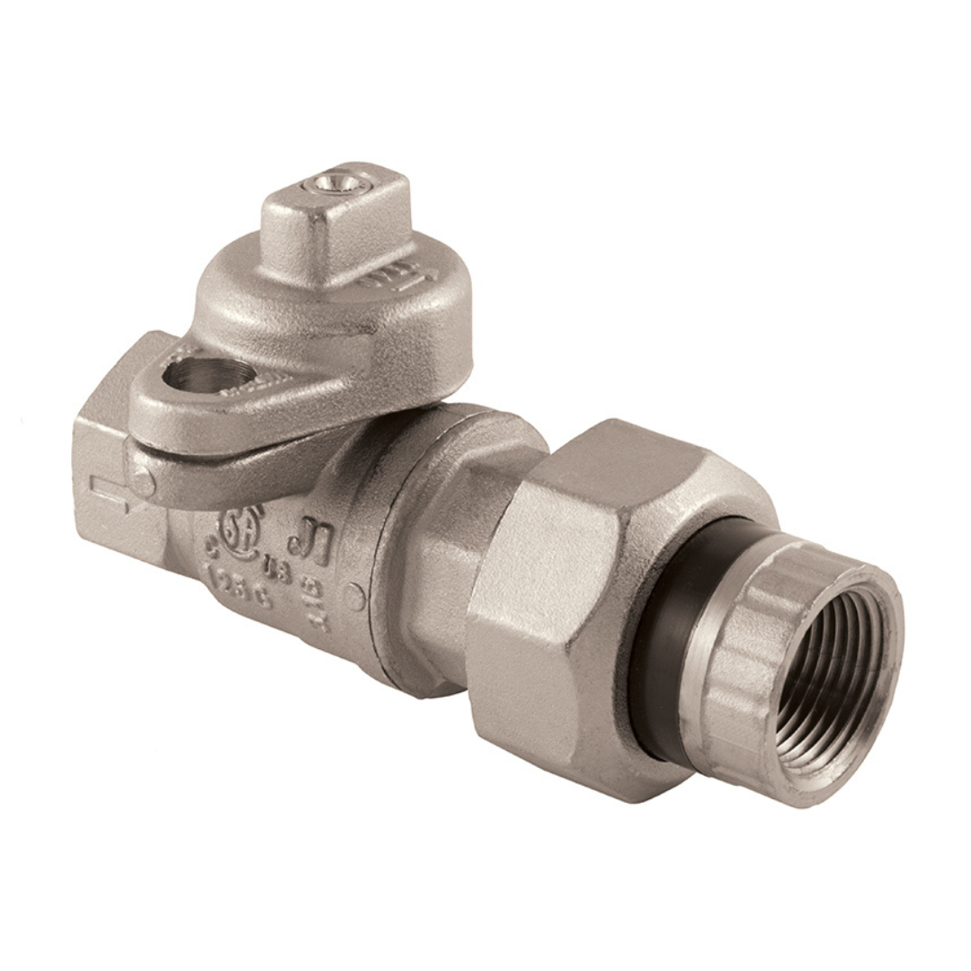 Jomar 241-008T 2 Inch TEA Utility Gas Ball Valve, Full Port, 175 PSIG, with Insulated Tail Piece